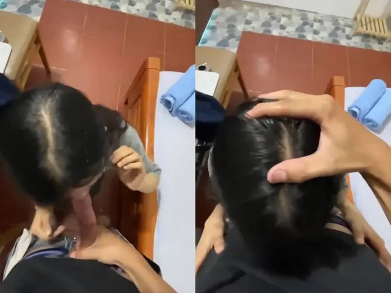 Xin má qua nhà bạn học thêm, học sinh nữ c3 bị thằng bồ xả tinh trùng vào mồm